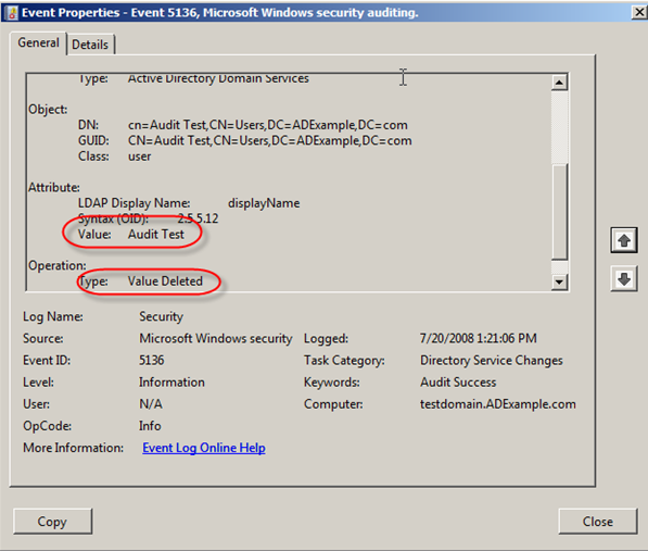 Server 2008: Auditing Active Directory - 17
